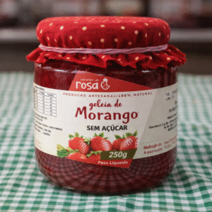 geleia de morango, sem açucar