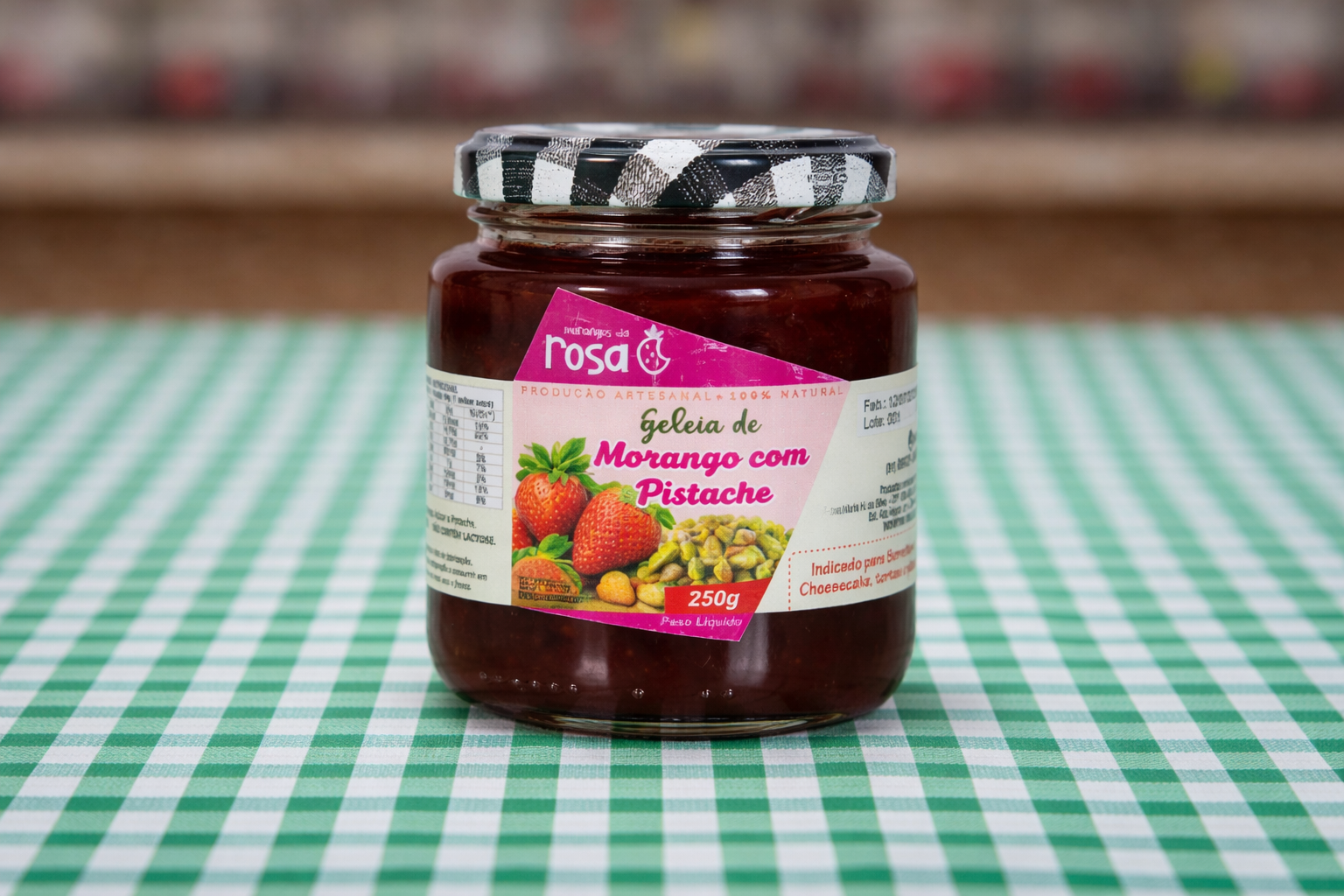 Geleia de Morango com Pistache